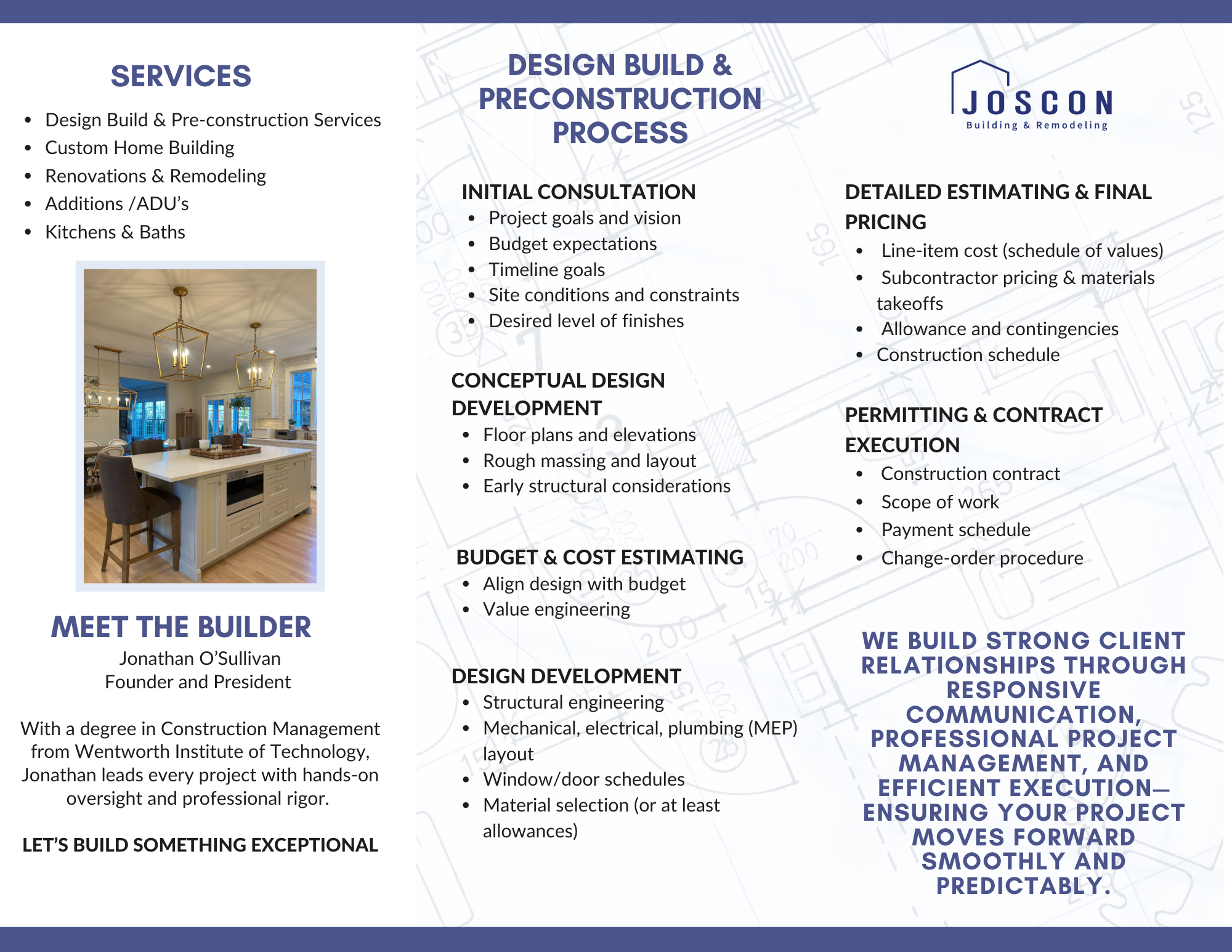 8 Waves Creative | JOSCON Building & Remodeling